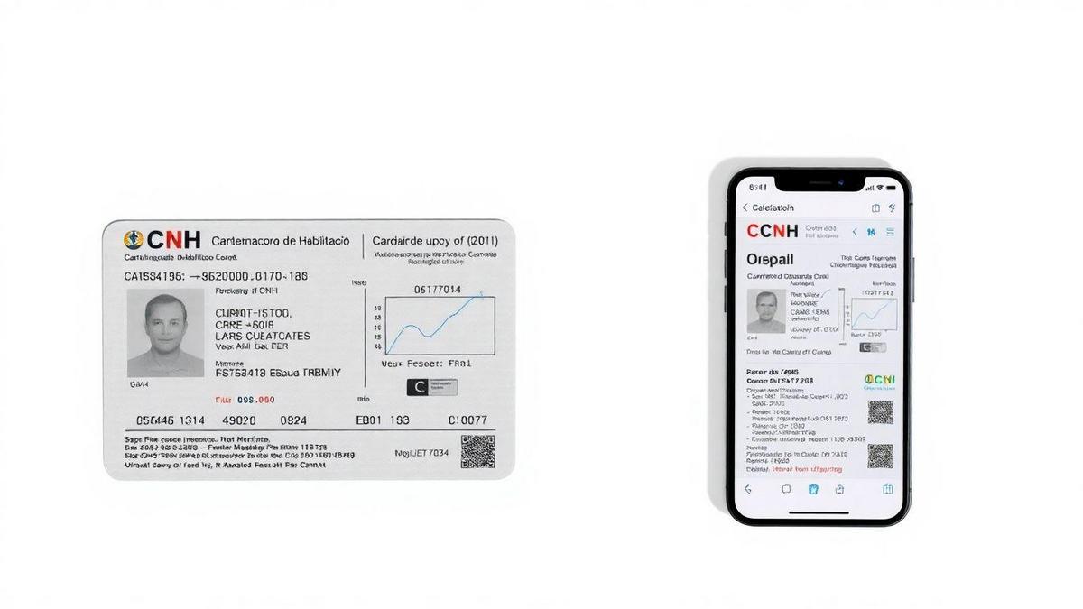 Opções de CNH: Original e Digital